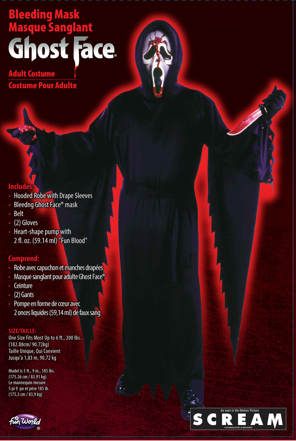 Bleeding Ghost Face® - Adult Costume
