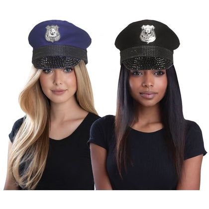 Bling Police Hat - Adult