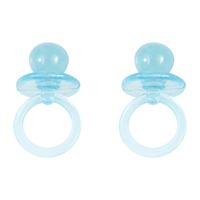 Blue Crystal Pacifier Favors 1"  18ct
