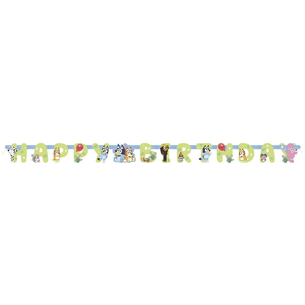 Bluey "Happy Birthday" Jointed Banner  6 ft