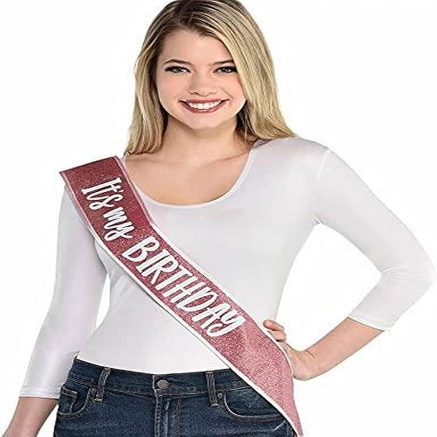 Blush Birthday Sash