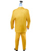 Yellow suit on a white background