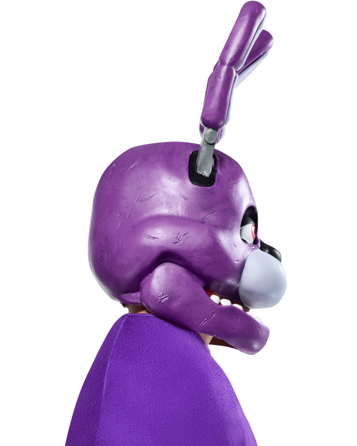 Purple cartoon character with a screwdriver on a white background