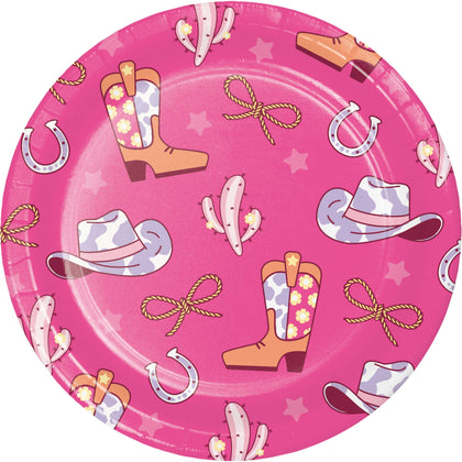 Boots & Bows 9in Paper Plates 8ct