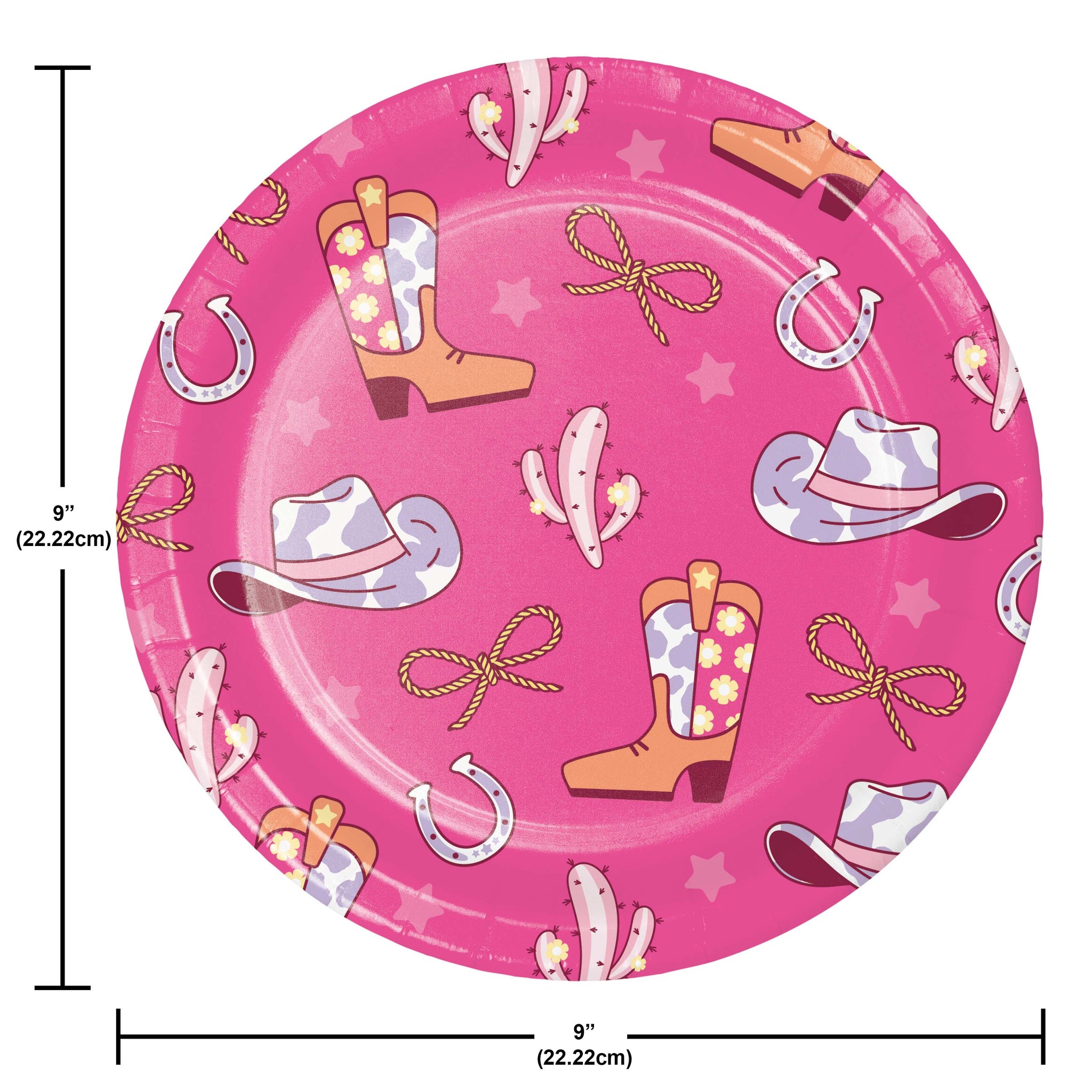 Boots & Bows 9in Paper Plates 8ct