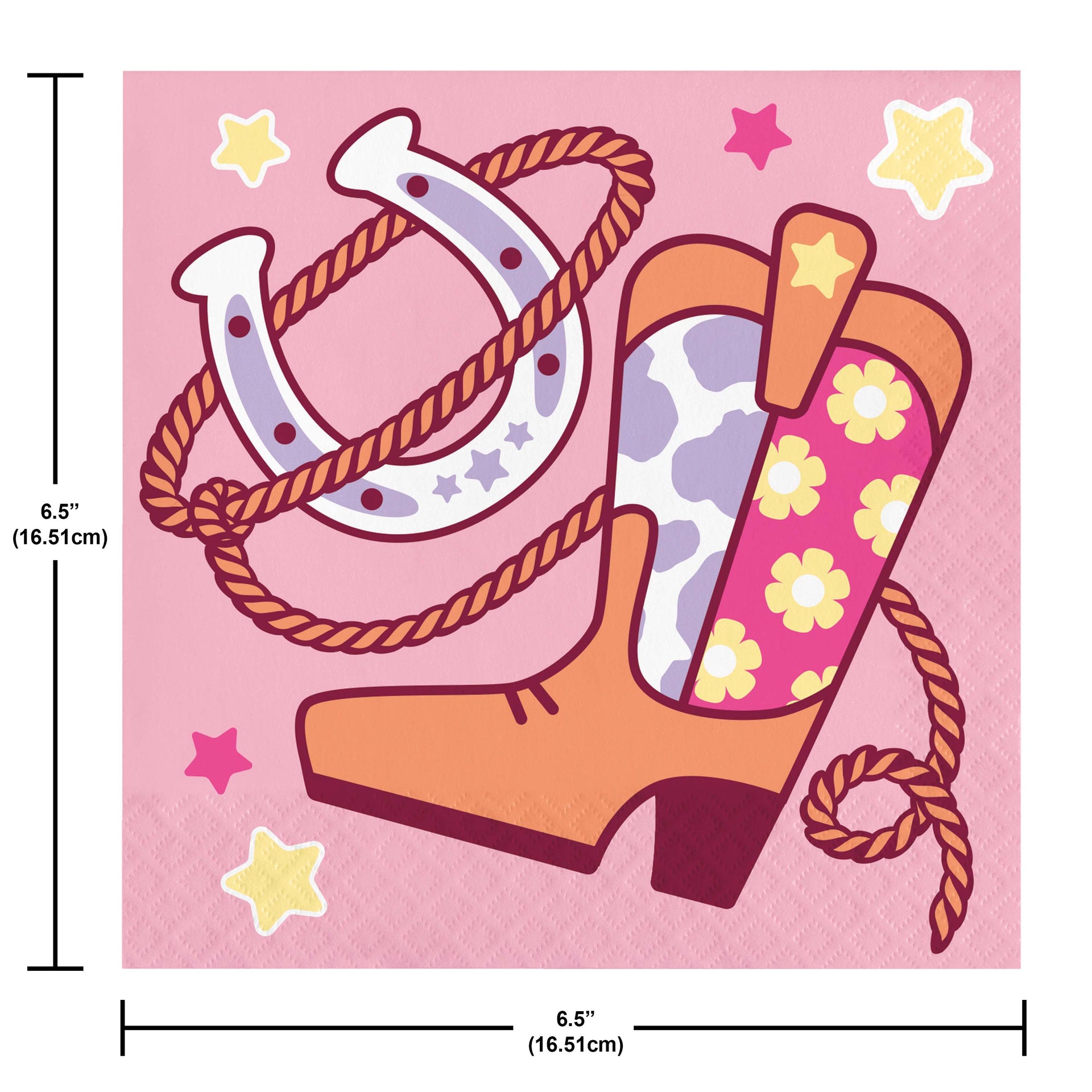 Boots & Bows Lunch Napkins 16ct