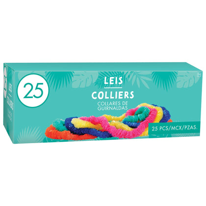 Box of Assorted Poly Leis 25ct