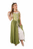 Brocade Corset Bodice Overdress & Shirt | Green