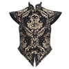Brocade Doublet Vest -Black & Gold