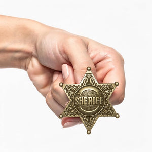 Bronze Sheriff Badge Pin
