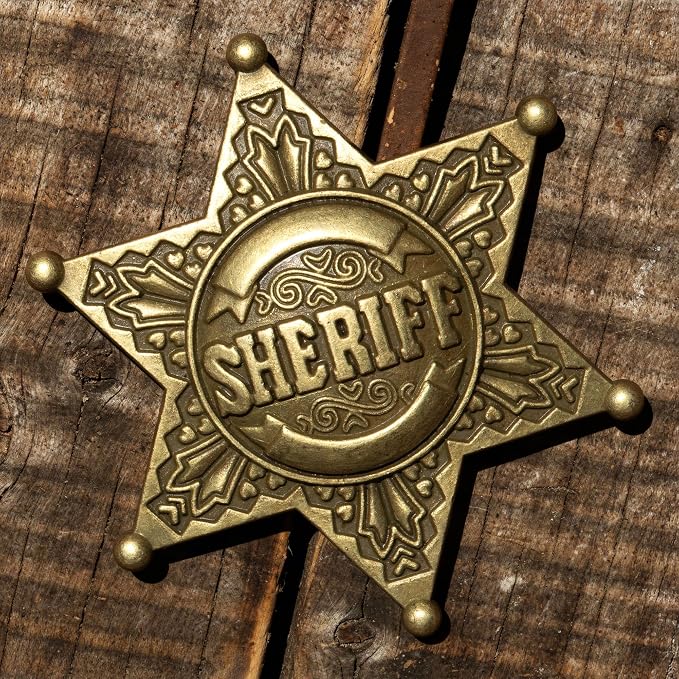 Bronze Sheriff Badge Pin