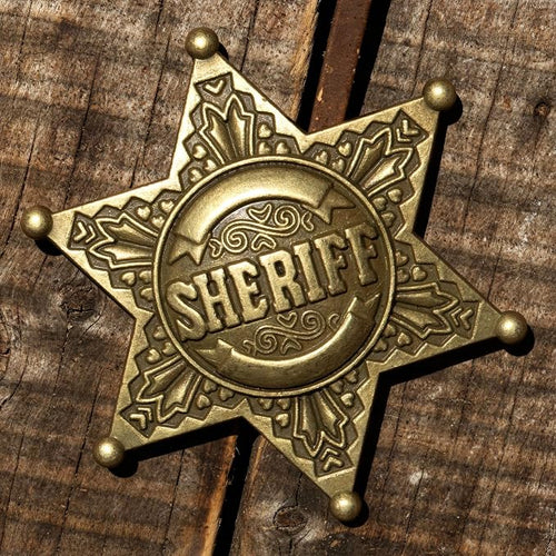 Bronze Sheriff Badge Pin