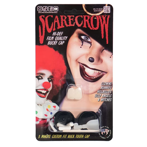 Packaged product for Halloween makeup with clown and witch designs on the packaging.
