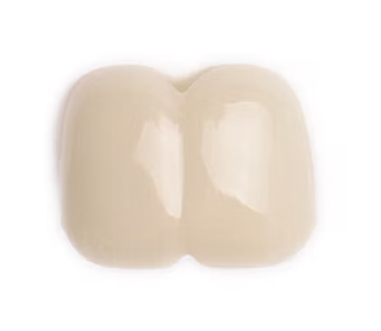 Beige rubber band on a white background