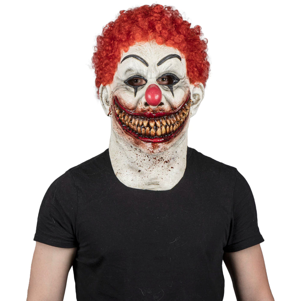 Burger's Clown Possessed Latex Mask with Neck