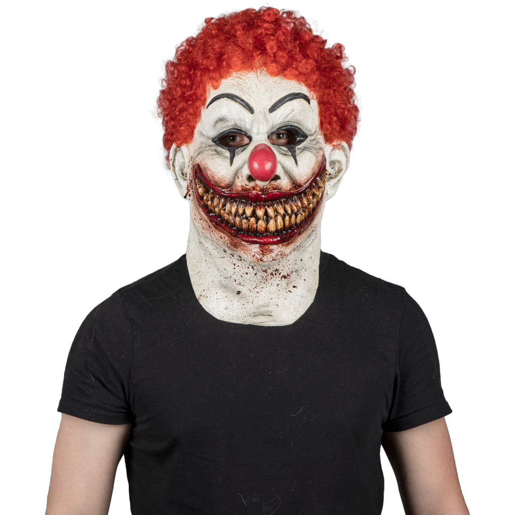Burger's Clown Possessed Latex Mask with Neck