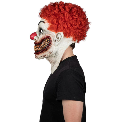 Burger's Clown Possessed Latex Mask with Neck