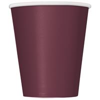 Burgundy 9oz Paper Cup 20ct | Solids