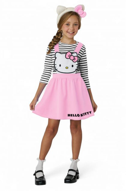 HELLO KITTY PINK OVERALL DRESS / CHILD