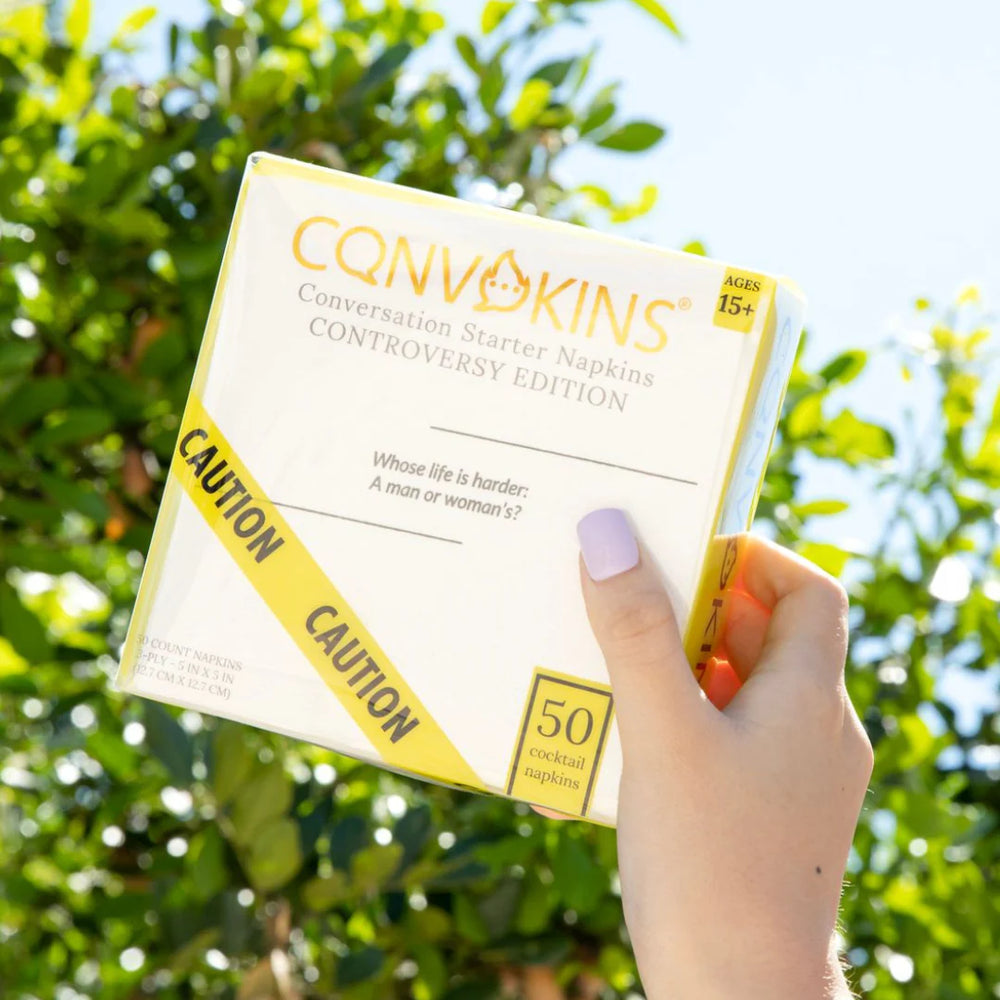 CONVOKINS® Controversy Edition Conversation Starter Cocktail Napkins