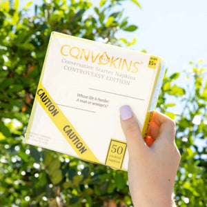 CONVOKINS® Controversy Edition Conversation Starter Cocktail Napkins