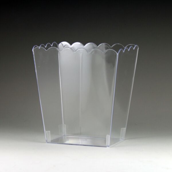 6" Scalloped Candy Container