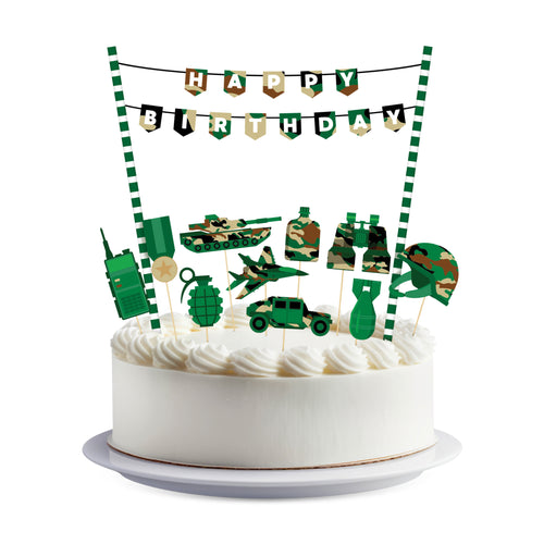 Camo Cake Topper Set