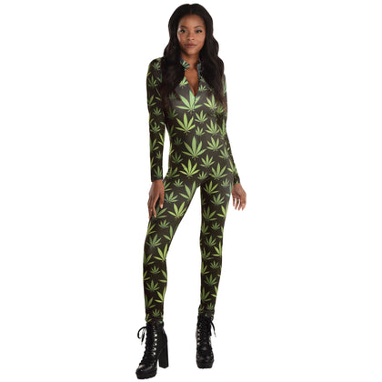 Cannabis Queen Catsuit Women