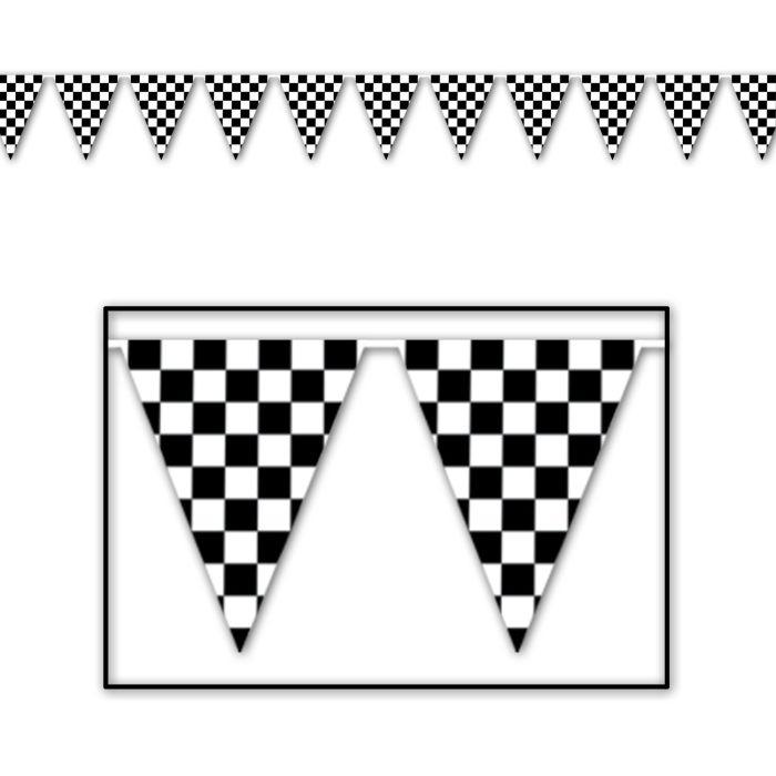 Checkered Pennant Banner 120ft