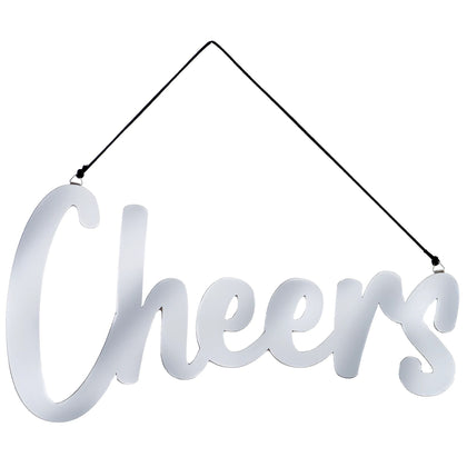 Cheers Hanging Mirror Sign