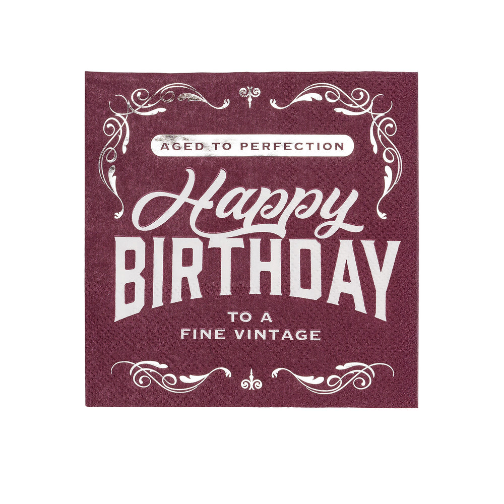 Cheers to a Fine Vintage Beverage Napkins 16ct