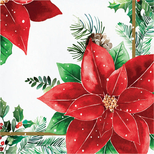 Christmas Blossom Lunch Napkins 16ct