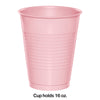 Classic Pink 16oz Plastic Cups 20ct | Solids