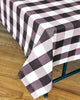 Classic Plaid Paper Table Cover Black and White 54″ x 108″