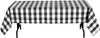 Classic Plaid Paper Table Cover Black and White 54″ x 108″
