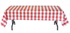 Classic Plaid Paper Table Cover Red and White 54″ x 108″