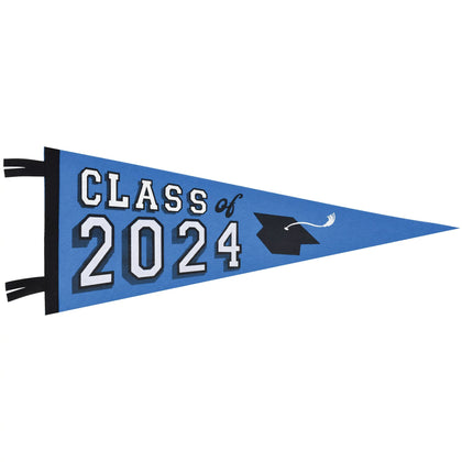 Class of 2024 Oversized Felt Pennant - Blue