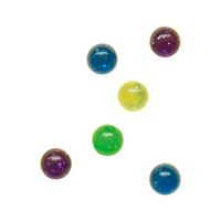 Clear Glitter Bounce Balls Net Bag  6ct