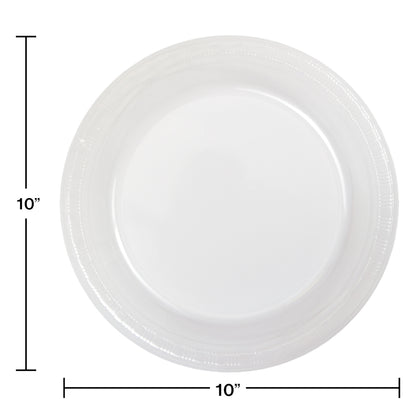 Clear Plastic 10in Plates 20ct