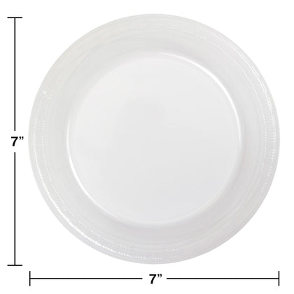 Clear Plastic 7in Plates 20ct