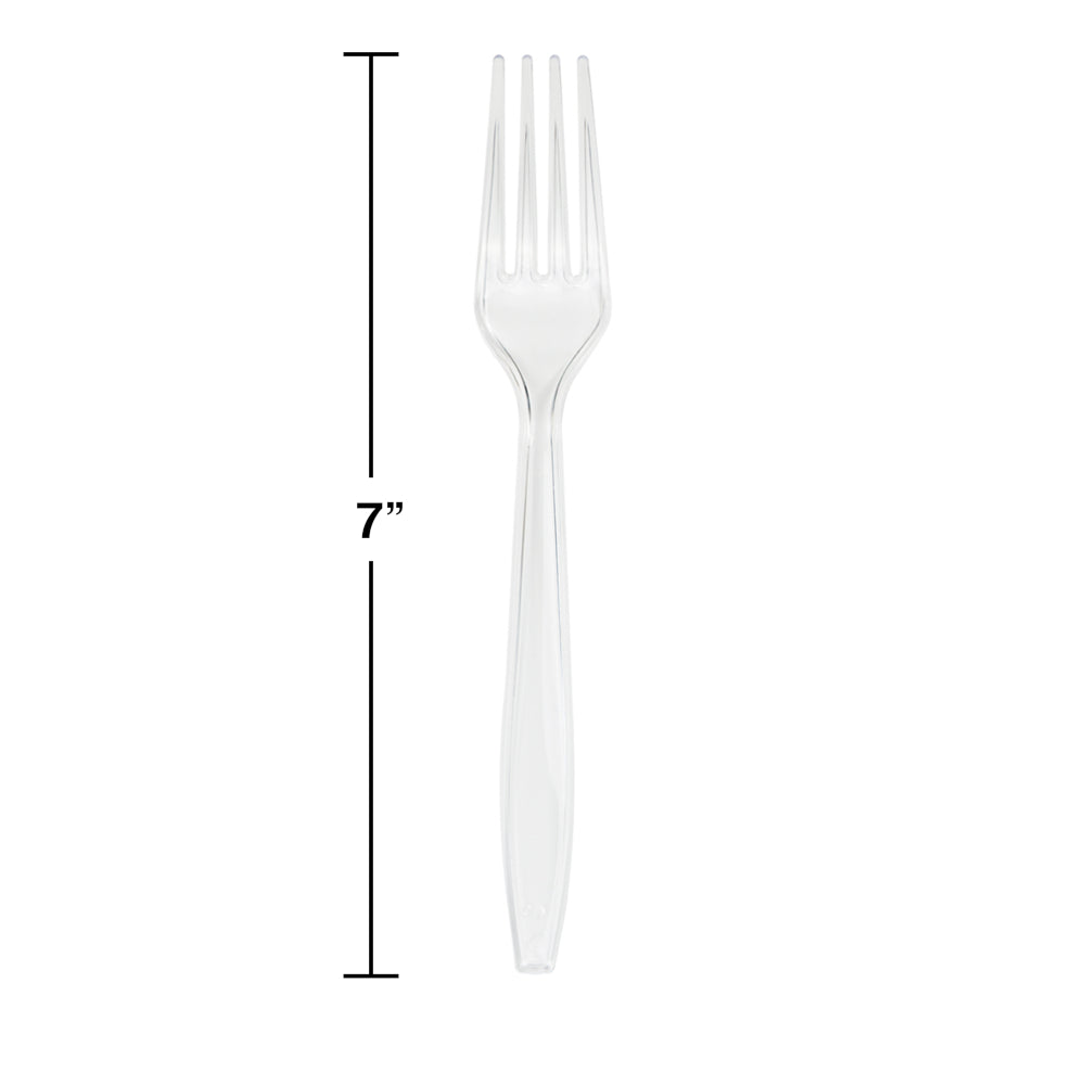 Clear Plastic Fork 50ct | Catering