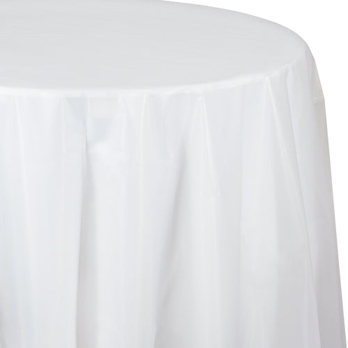 Clear Plastic Round Table Cover
