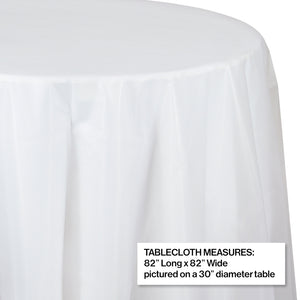Clear Plastic Round Table Cover
