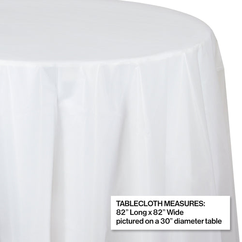 Clear Plastic Round Table Cover
