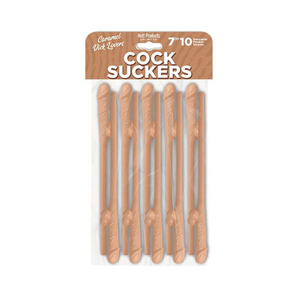 Suckers Pecker Straws - Caramel Lovers Pack of 10