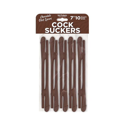 Suckers Pecker Straws - Chocolate Lovers Pack of 10