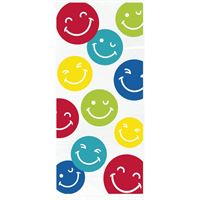 Colorful Happy Face Cellophane Bags  20ct