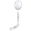 Confetti Balloon & Platinum Tassel Tail