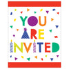 Confetti Time Birthday Postcard Invite