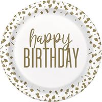 Confetti Gold Birthday Round 9